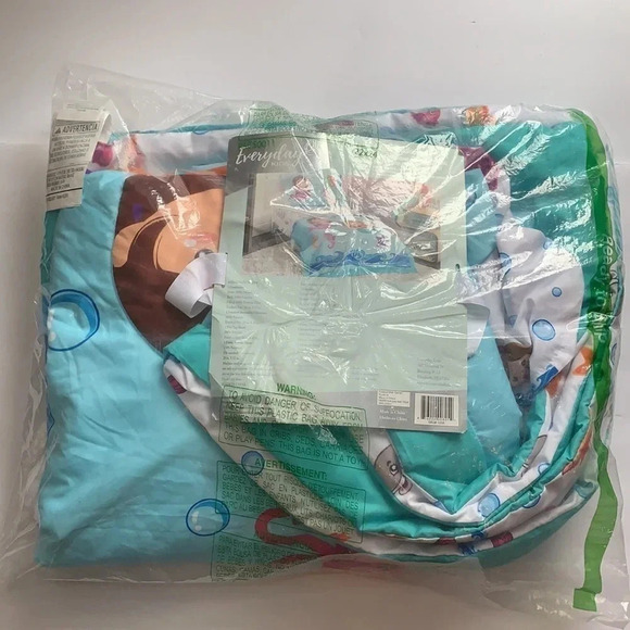 Everyday Kids Underwater Mermaid 4-Piece Twin Size Bed Sheets Set New - Picture 4 of 8